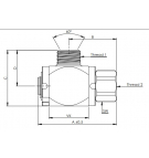 Rotary union Krüger AG 3/4 "IG 3/4" Üm